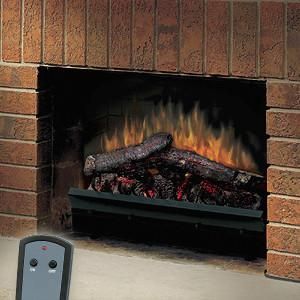 New 23 Deluxe Electric Fireplace Insert Logs Heater