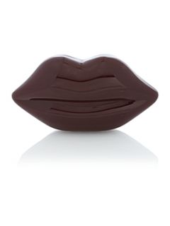 Lulu Guinness Perspex lips clutch bag   