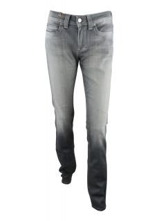 Vintage Grey Hellabora Straight Leg Stretch Jeans 26 $265 New