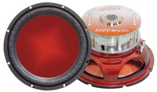 Legacy Car Audio LW1557D New 15 Red Series DVC Subwoofer 1400W