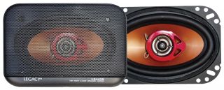 Legacy Car Stereo LS442S New 4 x 6 Two Way Speakers 160W Brown Cone