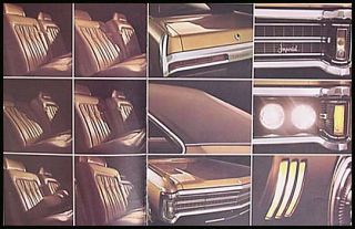 1969 Chrysler Imperial Prestige Brochure LeBaron Crown