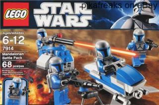 7914 Lego Star Wars The Clone Wars Mandalorian Battle Pack New Play