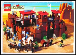 Fort Legoredo Lego Western Cowboy Cavalry Set 6769 100 w Instructions