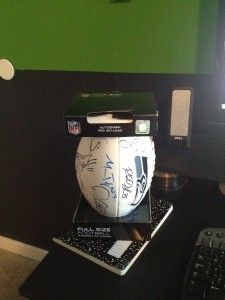 RARE Autographed Seattle Seahawks Team Football