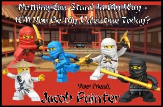 Lego Ninjago Valentines Day Cards 30 w Envelope Seals Ninja