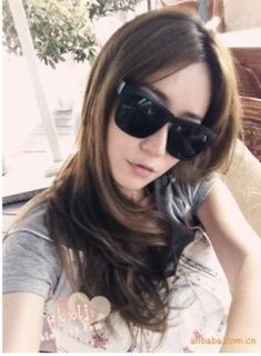 Korea 2012 Women Fashion Retro Vintage Sunglasses Black Color K36