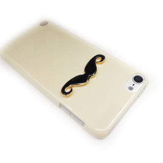 Leon Chaplin 3D Black Mustache Case Milk Cover for Apple iPod Touch 5