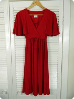Leona Edmiston Frocks Womens Red Dress Sz 14 16 or 4 RRP$400