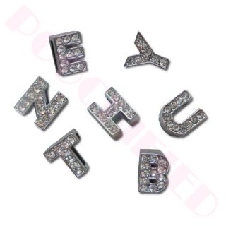Up to 6 Sparkly Czechoslovakian crystal rhinestone letters
