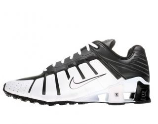Nike Shox OLeven Mens Running Shoes Black White Size 12 US EUR 46