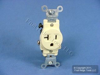 Leviton Almond Commercial Outlet Receptacle 20 Amp