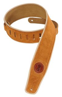 Levys Honey Suede Leather Guitar Strap MSS3CP HNY New