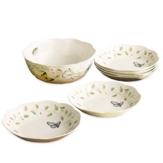 Features of Lenox Butterfly Meadow 7 Piece Pasta/Salad Set