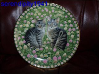 Meet My Kittens Lesley Anne Ivory Collector Plate May Muppet Emu 1990