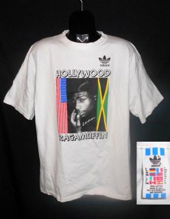 Vintage Adidas Leon Robinson Jamaica Hollywood Ragamuffin T Shirt XL