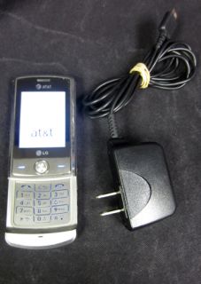 LG Shine CU720 Silver at T Cellular Cell Phone with Charger Bundle