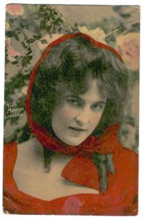 UK Edwardian Actress Madge Lessing 1909 Postcard
