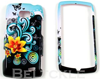 Butterfly Flowers LG Ally VS740 Hard Case Phone Cover