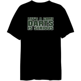 Life Is A Game Darts Is Serious Sports T Shirt