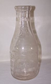 Lewes Dairy Milk Bottle Quart Embossed Brittingham Son Delaware