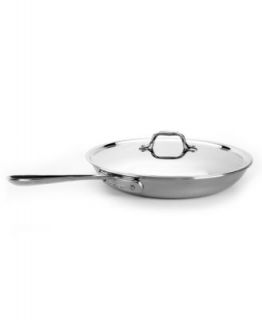 All Clad Stainless Steel Covered Fry Pan, 12
