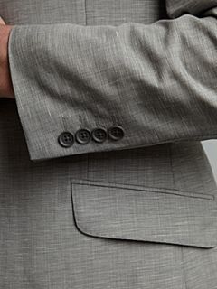 Howick Tailored Single breasted linen wool mix blazer Grey   