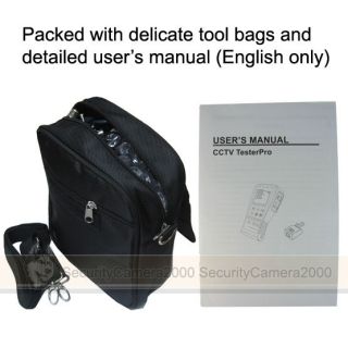 Packed with delicate tool bags and detailed user’s manual (English