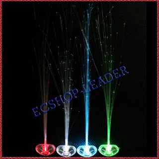 fiber optic hair extension clips glow blue red white green light up