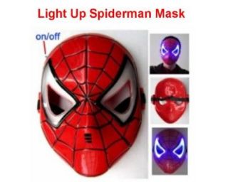 Spiderman Light Up Mask Universal Kids Size Dress Up Costume