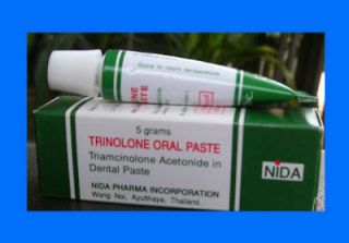 Trinolone Oral Paste Mouth Ulcers Apthous Relief Dental Sore Spots