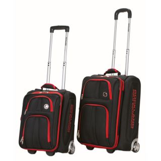 Polo Equipment 2 Piece Lightweight Expandable Luggage Set Black