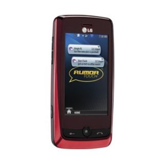 LG Rumor Touch LN510 Sprint (Red) Fair Condition Qwerty Cell Phone