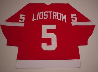 Nicklas Lidstrom Stanley Cup Jersey Detroit Red Wings
