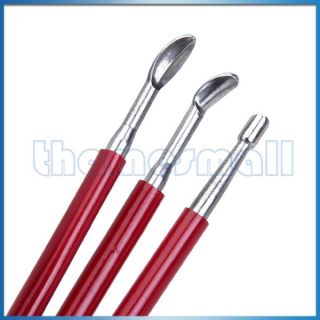 3pcs Stainless Steel Wax Clay Sculpting Tool Carving Pottery Making