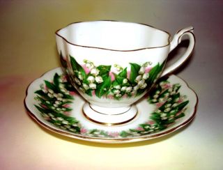 Queen Anne Lilly of The Valley Cup and Saucer