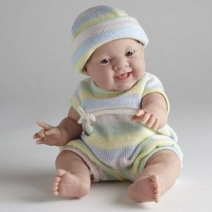 14 Lila Knit Vinyl Real Baby Girl JC Toys Anatomically Correct Doll