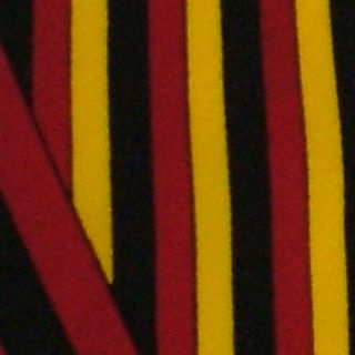 Rush Limbaugh Art Deco Stripe Yellow Red Silk Neck Tie