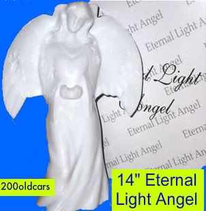 14 Eternal Light Solar Memorial Angel Made for Cemetery or Home