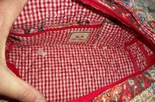 Lily Waters Soft Sided Large Quilted Floral Gingham Handbag Purse