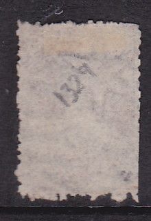New Zealand 1871 Large Star 1D Brown Worn Plate Chalon Used NZ8