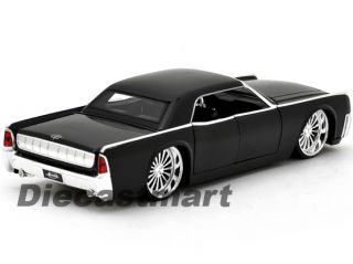 Jada 1 24 1963 Lincoln Continental New Diecast Model Car Black with