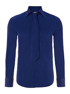 William Hunt Luxury cotton long sleeve formal shirt Blue   