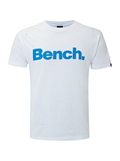 Bench Crew neck corporation printed T shirt White   