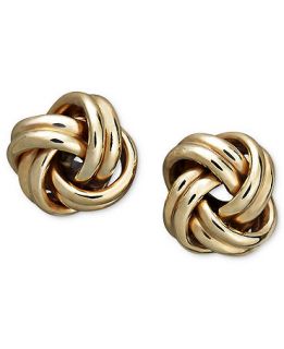 18k Gold Earrings, Love Knot Stud Earrings   Earrings   Jewelry