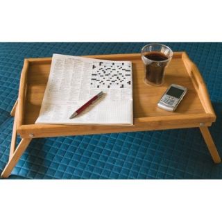 Lipper Bamboo Bed Tray w Folding Legs Brown 8863 New