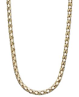 14k Gold Necklace, 20 Diamond Cut Popcorn Chain   Necklaces   Jewelry