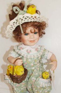 Linda Steele 15 Patty Chicks Procelain Doll Ed 443 New in Box Tina