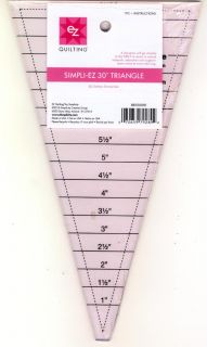 Easy Pink 30 Degree Triangle EZ Quilt Template Ruler