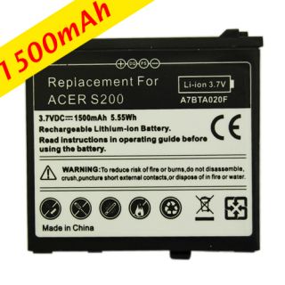 1500mAh Lithium ion Battery for Acer F1 S200 Neotouch